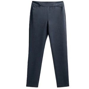 Ministry of Supply Women’s Fusion Straight Leg Pant Navy Herringbone Size L